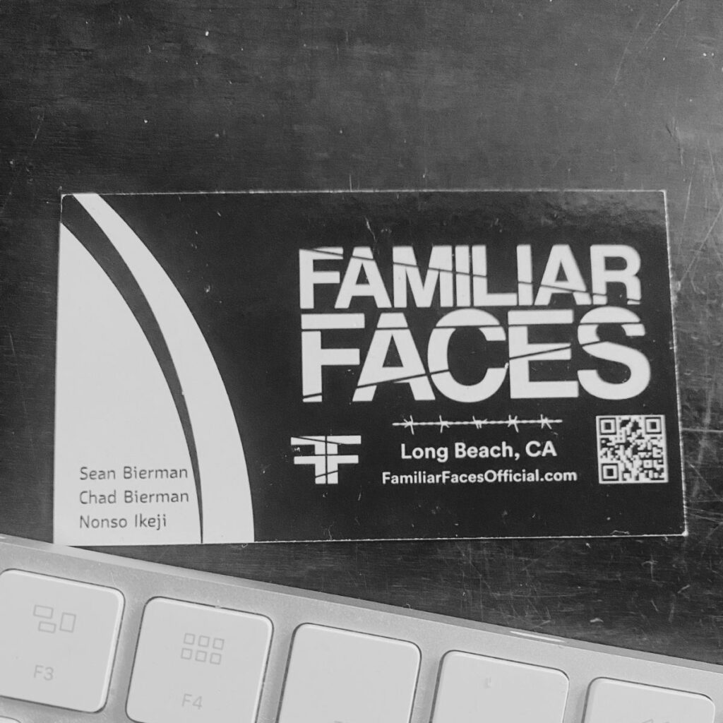 Familiar Faces Business Card